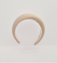 Load image into Gallery viewer, Beige Silk Padded Headband