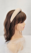 Load image into Gallery viewer, Beige Silk Padded Headband