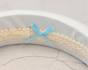 Ivory Silk Jewelled Padded Headband