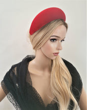 Load image into Gallery viewer, Blue Fascinator Padded Headband, with Navy Blusher Veil, Extra Wide 6 cms, Padded Design